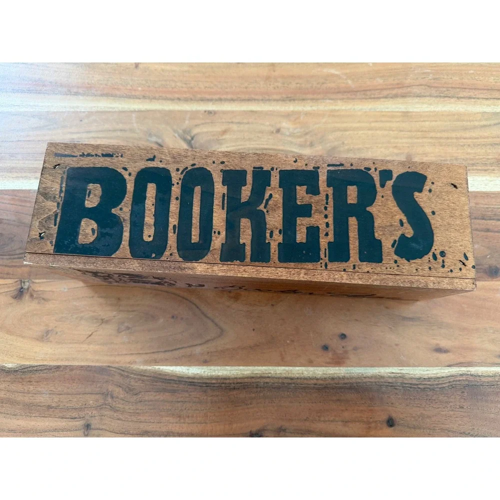 Bookers Bourbon Wooden Box Small Batch Collection Barrys Batch 2025-01 Display
